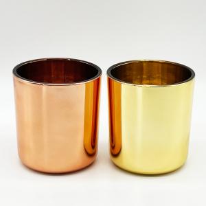 10 oz Luxury Gold Copper Candle Jar Glass with Lids