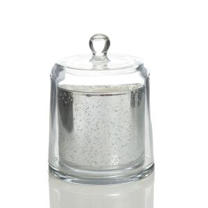 Deluxe Metro with Dome Glass Cloche Antique Silver