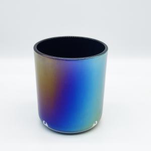 12 oz Aura Black Iridescent Candle Vessel 